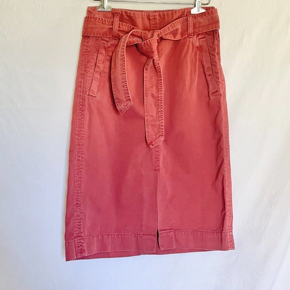 J. Crew Dresses & Skirts - J. Crew Chino Skirt with Belt Size 0